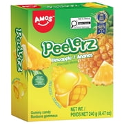 Peelerz Gummy Pineapple Peelable Candy Fat-Free Fruit Snacks 8.47oz (Pack of 1)