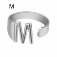 thumbnail image 1 of CUITING Bague Mode Ajustable Initiale Alphabet Lettre A-Z Bagues pour Femmes Bijoux-Argent C, 1 of 9