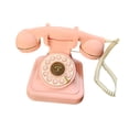 thumbnail image 2 of Luzkey Audio Guest Book Wedding Phone Message er Phone Old Fashioned Decorative Retro Design Table Telephone for Birthday Decor Pink, 2 of 8