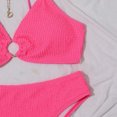 thumbnail image 3 of Birdeem Womens Split Solid Bikini Two-Piece Swimsuit, 3 of 7