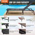 thumbnail image 2 of VEVOR Chaise Lounge Chair Outdoor Patio Lounge Chair Adjustable 5-Position 2 pcs, 2 of 9
