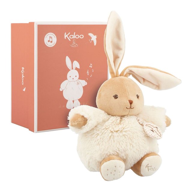 Kaloo Patapouf Jouet en Peluche Lapin Musical - Crème