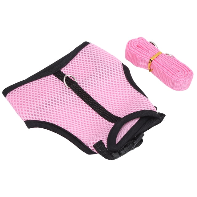 Harness With Leash, Mesh Traction Harness Mesh Pet Harness For Guinea Pig For Little Pigs S,M,L