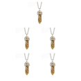 thumbnail image 3 of maskred Hexagon Column Charm Findings Handmade Holiday Hanging Pendants Crystal Necklace Earring Keychains Decorations Painting Stone 5Set, 3 of 6