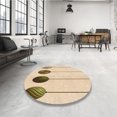 thumbnail image 4 of Ahgly Company Tapis d'Intérieur Lavables en Machine, Carrés, Bronze Transitionnel Brun, Carrés de 6', 4 of 7