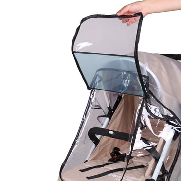 Housse de Pluie Transparente pour Poussette Universelle, Imperméable, Bouclier, Housse de Pluie pour Poussette, Poussette et Landau