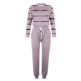 thumbnail image 5 of TIMIFIS Sweatsuit for Women 2 Piece Plus Size Outfits Matching Long Sleeved Crew Neck and Long Pants Tracksuit Fall with Pockets - Spring/Summer, 5 of 5