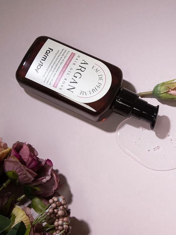 Farm Stay Eau De Perfume Argan Hair Oil - Rose