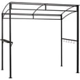 thumbnail image 3 of Patiojoy 7' x 4.5' Grill Gazebo Patio BBQ Tent Shelter with Single Tier Canopy Beige, 3 of 5