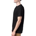 thumbnail image 4 of Hanes T-Shirts à Col Ras du Cou ComfortSoft pour Hommes, Lot de 4, 3TG, Noir, 4 of 5