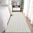 thumbnail image 1 of Garvee 2'x6' Modern Plaid Runner Rug Abstract Rugs for Hallway, Washable Rug Non-Slip Low Pile Accent Carpet for Bedroom Kitchen, Gray, 1 of 7