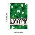 thumbnail image 3 of St. Patricks Day St. Patrick's Day Garden Flag Four Leaves, 3 of 5