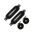 thumbnail image 2 of ZLight 2x Boat Fenders 6mm x 1.5M Collision PVC Anti Ropes for Docking Pontoon Black G0 Black Rope Rope 6x1.5m, 2 of 6