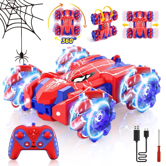 Remote Control Car, RC Cars Toys for 3-6 7-10 Year Old Girl Boys, 2.4Ghz Fast Stunt, Double Sided Race Car for Kids Outdoor Toys Birthday