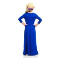 thumbnail image 4 of PMVFHDE Robe Longue Maxi de Fille à Manches Longues, Unie, Ample, Décontractée, Vacances, Printemps, avec Poches, 4-12 Ans, Bleu, 6-7 Ans, 4 of 6