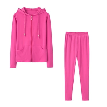 Jsaierl Women's 2 Piece Tracksuit Sweatsuits Sets Long Sleeve Full Zip Hoodie Sweatshirt and Jogging Sweatpants Lounge Set