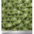 thumbnail image 1 of Soimoi Silk Fabric Triangle Block Print Fabric by The Yard 42 Inch Wide, 1 of 3
