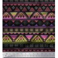 thumbnail image 1 of Soimoi Viscose Chiffon Fabric Aztec Geometric Print Fabric by The Yard 42 Inch Wide, 1 of 3