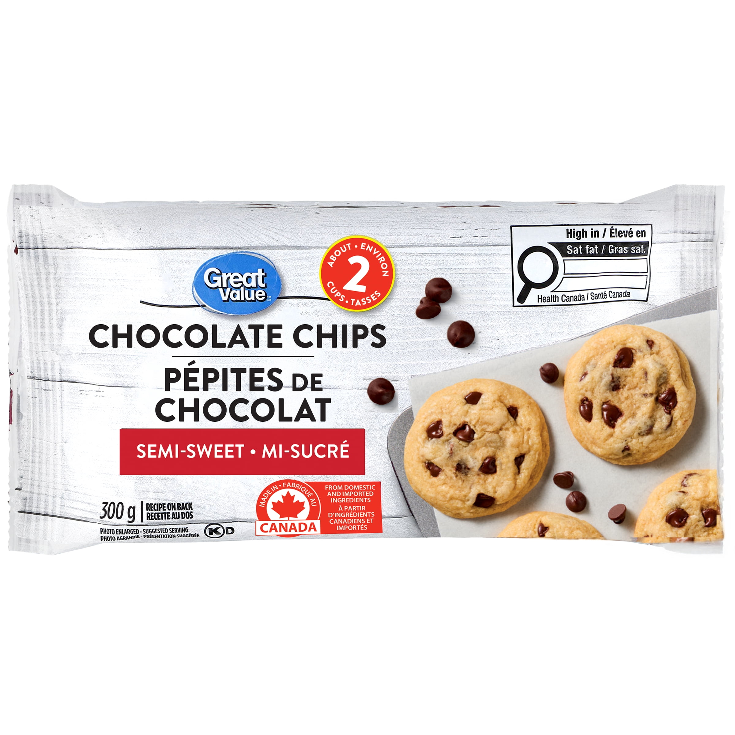 Great Value Semi-Sweet Chocolate Chips bag