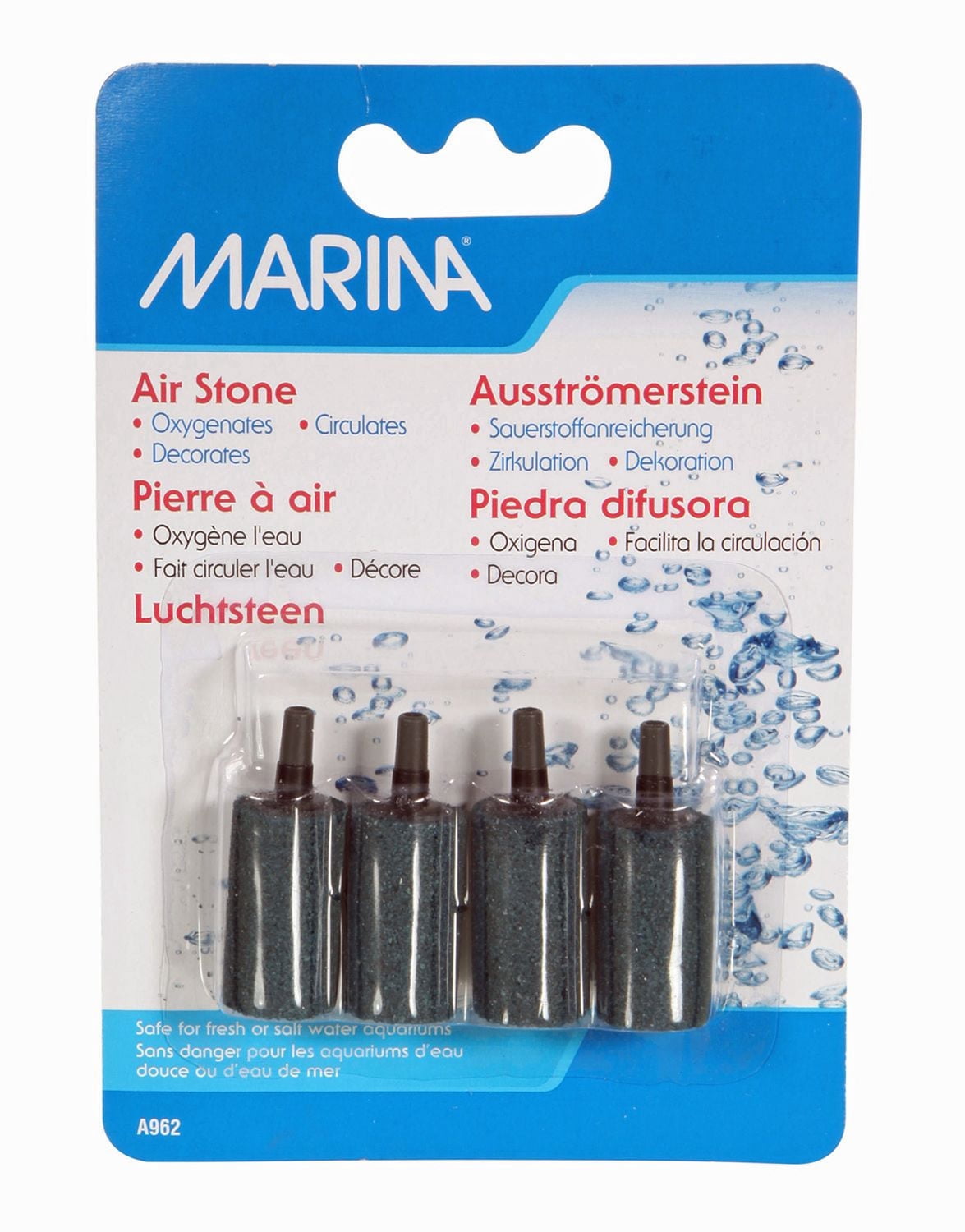 Marina Pierre à Air Cylindrique, 1.5 Pouces, Lot de 1