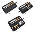 thumbnail image 4 of Baohd Hiking Barbecue Cooking Tools Grilling Stainless Steel BBQ Fork Set Washable Portable Backpacking Picnic with Storage Bag 3PCS/Set, 4 of 6