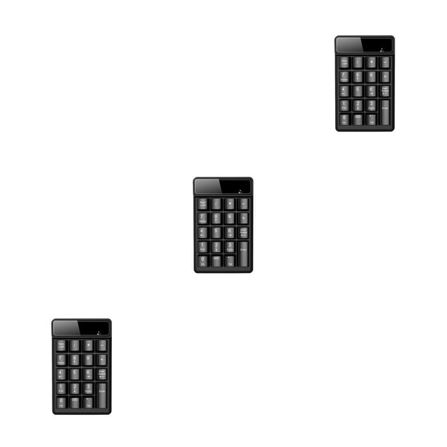yingyy Clavier Numérique Filaire Résistant à l'Usure Rechargeable Clavier Numérique Noir 3 Ensembles