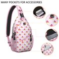thumbnail image 3 of Summer Fruit Watermelon Pattern Sling Backpack, Lightweight Crossbody Bag with Cute Tropical Design, Durable and Multi-Functional for Outdoor and Travel Activities, 3 of 6