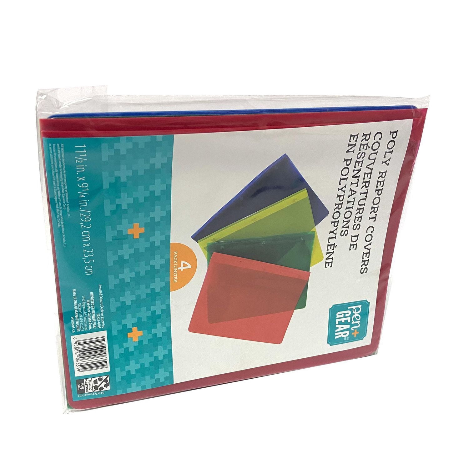 Pen+Gear 4Pcs Poly Report Cover