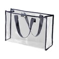 thumbnail image 1 of Kcodviy Portable Swimming Bag Cosmetic Tote Bag Canvas Storage Bag Multifunctional Transparent Tote Bags for Work Wash Bag Large Capacity Canvas Tote Bag Beach Bag, 1 of 4