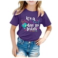thumbnail image 1 of TZEWGL T-Shirts For Child Back To School Season Printed Short Sleeve Crewneck Clothes For Baby size 6-8T, 1 of 4
