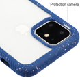 thumbnail image 2 of Apple iPhone 11 Phone Case Hybrid Cover with [Rigid Panel] [TPU Cushion] Enhanced Hand-Grip TPU Cushion Frame + Transparent Clear Shock-Absorbing Armor Rubber Bumper BLUE Cover for Apple iPhone 11, 2 of 2