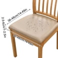 thumbnail image 4 of Birdeem Leather Seat Covers, High Chair Cover, Solid Color Brushed High Elastic Chair Cover Soft and Comfortable Chair Seat Cover -Proof And- Chair Slipcover Suitable for Dining Chair, 4 of 7