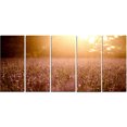thumbnail image 2 of Marron Champ de Lavande Teinté Coucher de Soleil - Impression sur Toile Florale, 2 of 3