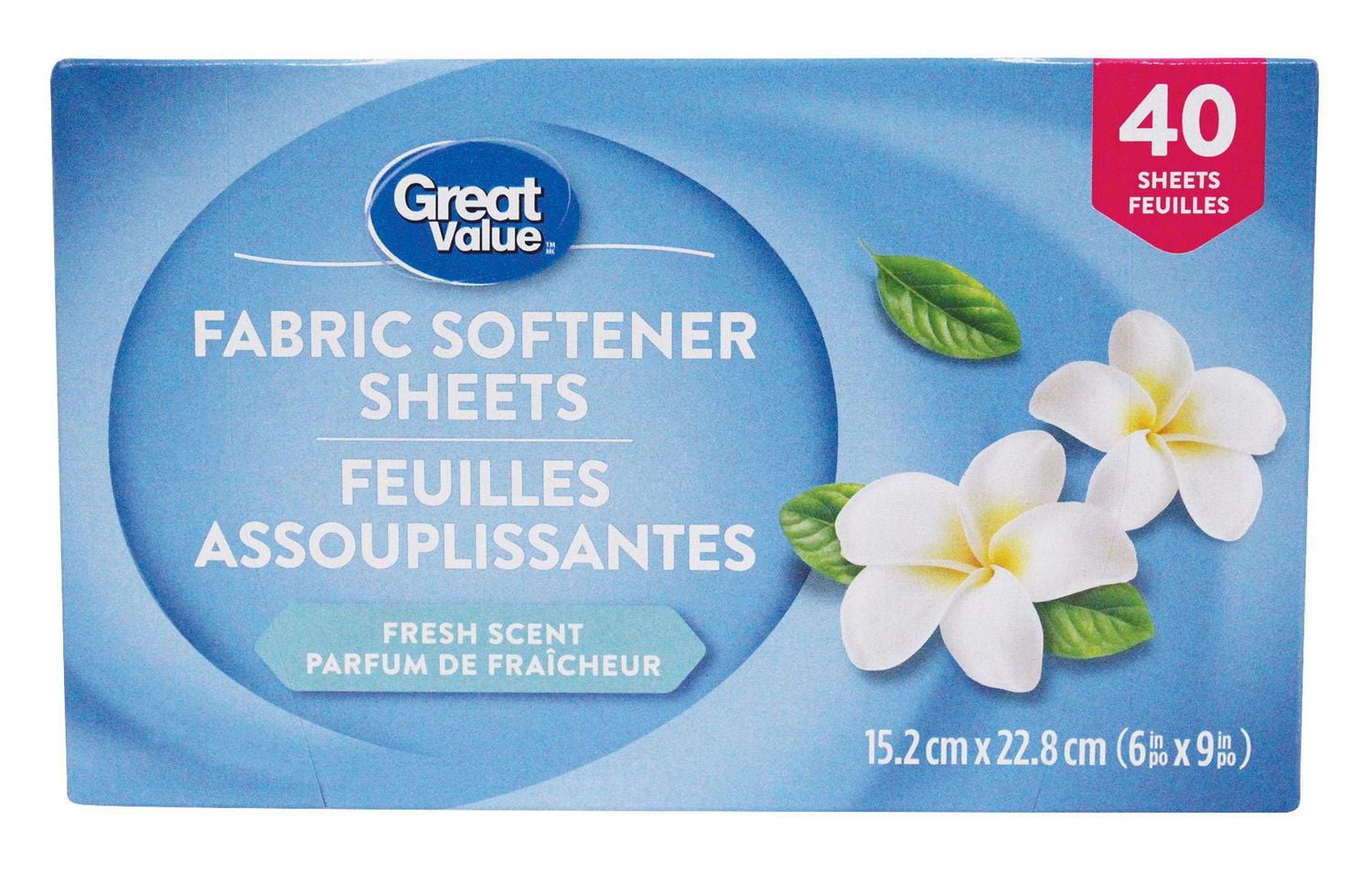 Great Value Fresh Scent Fabric Softener Sheets