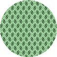 thumbnail image 1 of Ahgly Tapis Rond Lavable en Machine Intérieur Transitionnel Vert Pâle, 8 Pieds Rond, 1 of 7