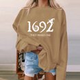 thumbnail image 4 of EGNMCR Chandails à Capuche pour Femmes, Chandails pour Femmes, Chandail d'Halloween Femmes Citrouille Café Chandails Graphiques Mignons Chandails d'Halloween Automne Chandail Col Rond Femmes Blouse, 4 of 6