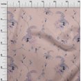 thumbnail image 2 of oneOone Polyester Spandex Peach Fabric Floral & Peacock Sewing Craft Projects Fabric Prints By Yard 56 Inch Wide, 2 of 4
