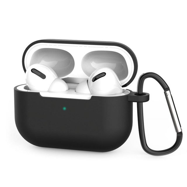 PANDACO Black Soft Case for AirPods Pro (1st Gen) Charging Case