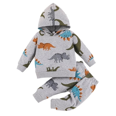 Zshosam Fall Baby Boy Clothes Boys Winter Outfits Hoodies for Boys Tracksuit Jogger Pants Set Pullover Sweaters Boys Clothes Size 3 6 Months,(Grey 3-6 Months)