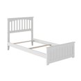 thumbnail image 2 of Lit Plateforme en Bois Mission Simple TG avec Pied de Lit Assorti, Blanc, 2 of 5