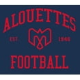 thumbnail image 2 of CFL Montreal Alouettes Football Navy Medium Hoodie, 2 of 4