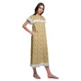 thumbnail image 3 of Moomaya Chemise de Nuit d'Allaitement à Col Rond Imprimée pour Femmes en Coton, 3 of 6