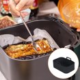 thumbnail image 3 of serony Air Fryer Baking Plate High Temperature Rectangle Non-Fading Liner Reusable Silicone Basket Kitchen Barbecue Cake Tool Black 1pc, 3 of 6