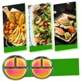thumbnail image 1 of Dvkptbk Dinner Plate 304 Stainless Steel Partitioned Dinner Plates 20cm Kitchen Gadgets, 1 of 5