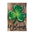thumbnail image 1 of St. Patricks Day St. Patrick's Day Garden Flag Four Leaves, 1 of 5