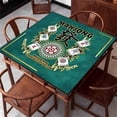 thumbnail image 5 of Meitianfacai Mahjong Mat Reduction Mahjongg Table Mat Mahjong Accessories Tablecloth Game Poker Domino Game Game Mat For Card Board And Tile Games 80x80cm, 5 of 5