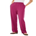 thumbnail image 1 of CHOK Plus Size 7-Day Knit Straight Leg Pant Stretch Elastic Waist Petite & Tall - 3X  Navy, 1 of 6