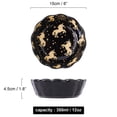 thumbnail image 3 of Qeeadeea Small Round Baking Dish Set Of 2, Colorful Ceramic Pie Pan, Round Ceramic Pie Plate-black-unicorn, 3 of 7