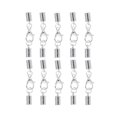 thumbnail image 1 of yuksok 10 Piece Kumihimo Leather Cord End Caps with Lobster Clasp Jewelry Making, 1 of 9