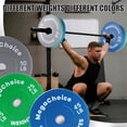thumbnail image 4 of Yiwa Rubber Bumper Weight Set - 2 Inch Barbell Plates for Home Gym Strength Training, 4 of 5